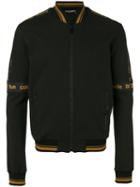 Dolce & Gabbana - Iconic Banded Bomber Jacket - Men - Cotton/polyamide/spandex/elastane - 50, Black, Cotton/polyamide/spandex/elastane