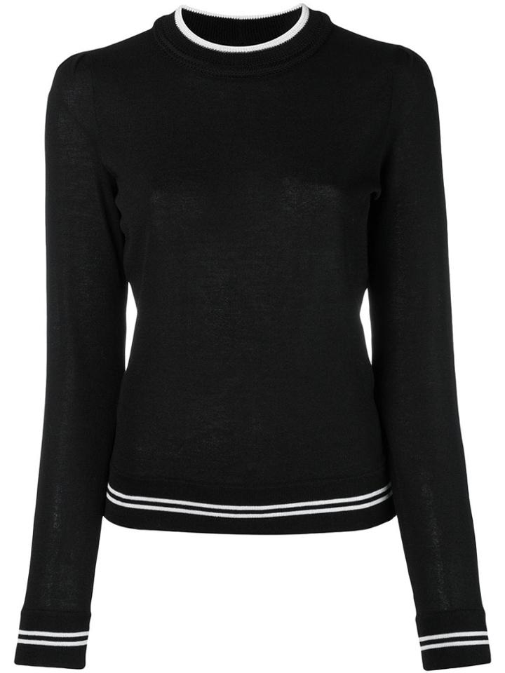 Isabel Marant Étoile Contrast-hem Fitted Sweater - Black