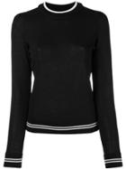 Isabel Marant Étoile Contrast-hem Fitted Sweater - Black