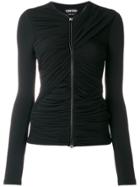 Tom Ford Zipped Ruched Top - Black