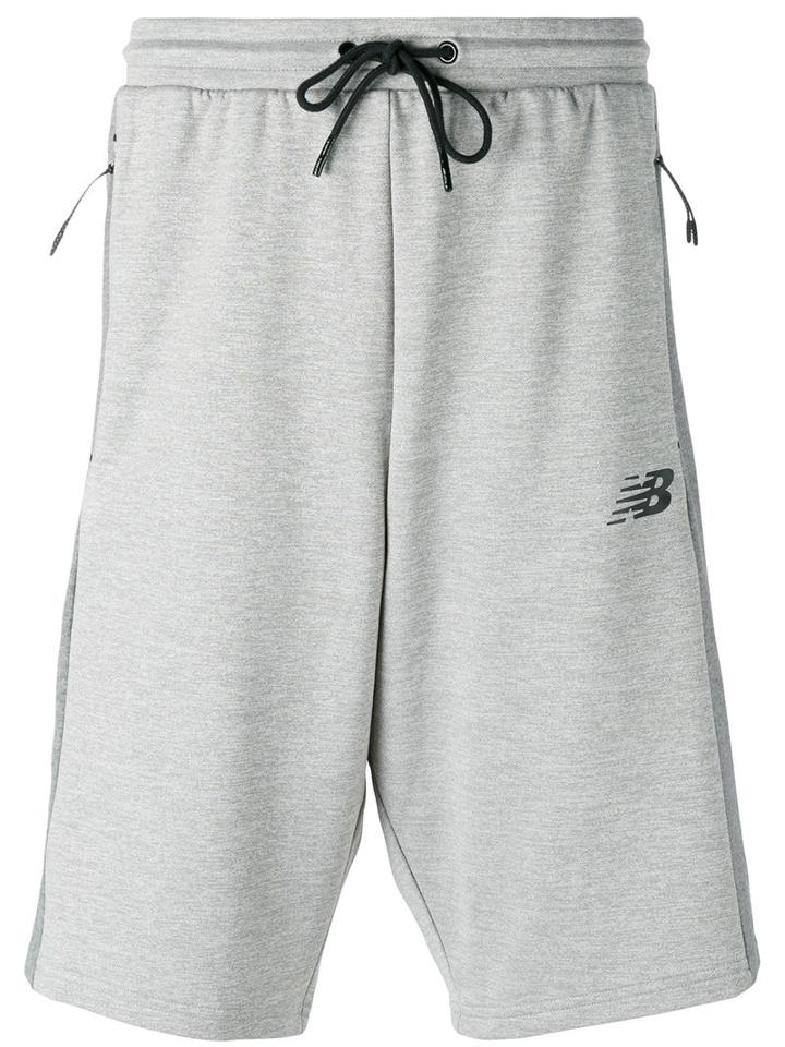 New Balance Tech Sports Shorts, Men's, Size: Large, Grey, Nylon/polyester/spandex/elastane