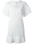 Proenza Schouler Short Tunic Dress, Women's, Size: 4, White, Cotton/spandex/elastane/silk
