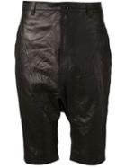 Alexandre Plokhov Lambskin Shorts, Men's, Size: 50, Black, Lamb Skin