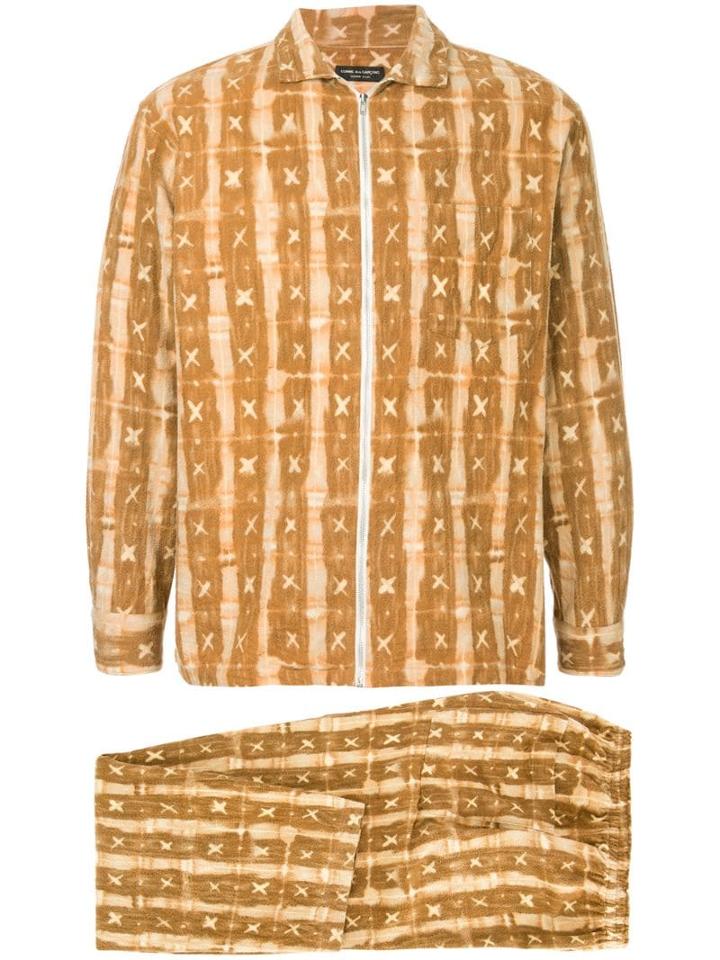 Comme Des Garçons Pre-owned Pajama Zip-up Suit - Brown