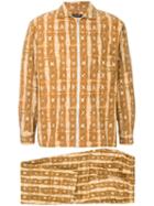 Comme Des Garçons Pre-owned Pajama Zip-up Suit - Brown