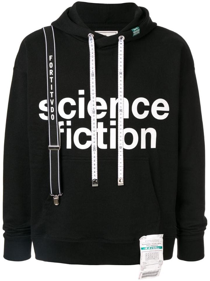 Maison Mihara Yasuhiro Science Fiction Print Hoodie - Black