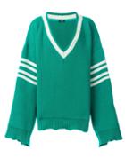 Raf Simons Oversize Destroyed V-neck Jumper