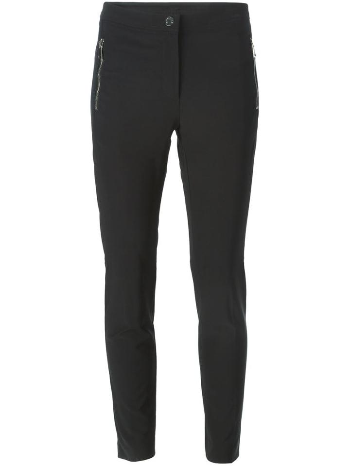 Moncler Classic Skinny Trousers, Women's, Size: 38, Black, Polyamide/spandex/elastane/viscose