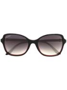 Cartier 'double C Decor' Sunglasses, Women's, Black, Acetate/palladium