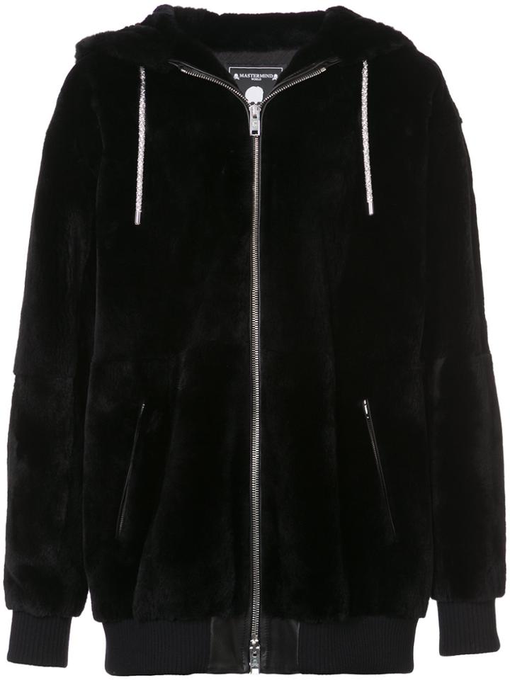 Mastermind Japan Fur Hoody - Black