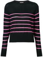 Nude Striped Knit Sweater - Black