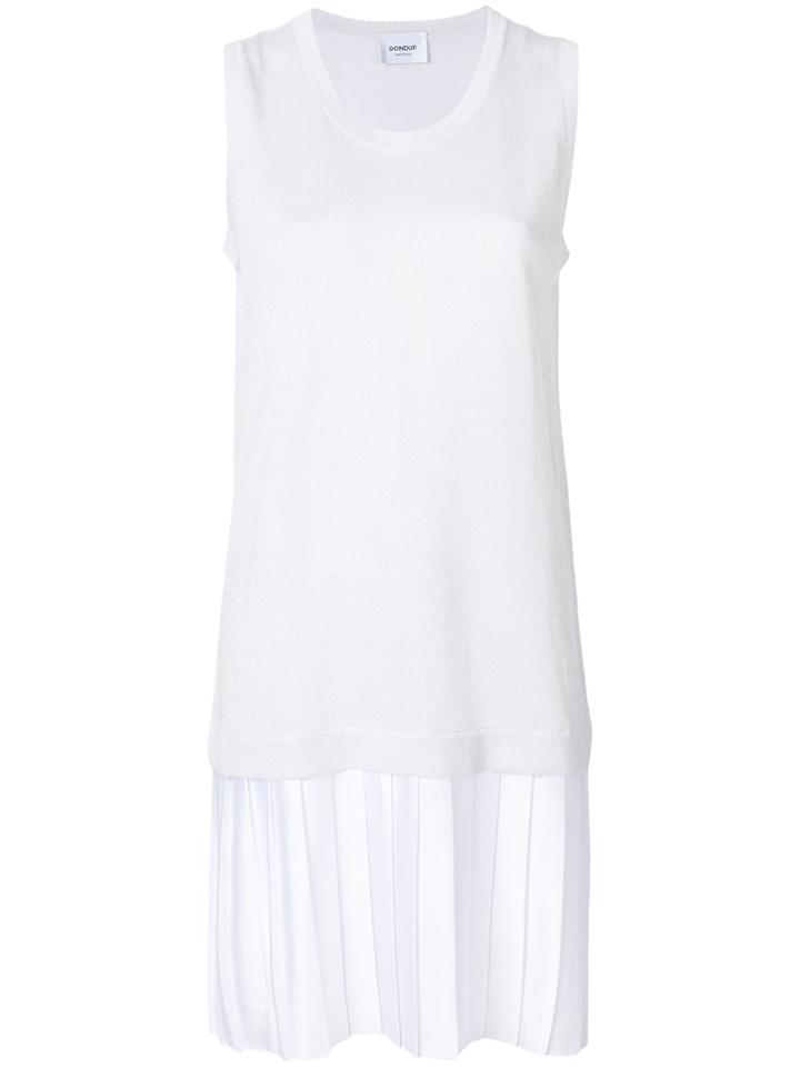 Dondup Layered Pleated Dress - White