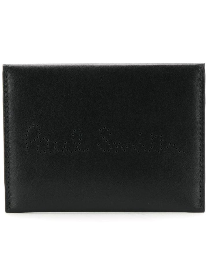 Paul Smith Logo Perforated Cardholder - Black