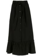Egrey Flared Midi Skirt - Black