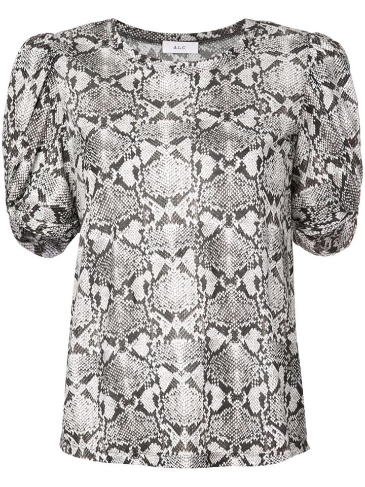 A.l.c. Snakeskin Effect Top - Brown