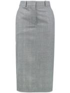 Calvin Klein 205w39nyc Check Mid-length Skirt - Grey
