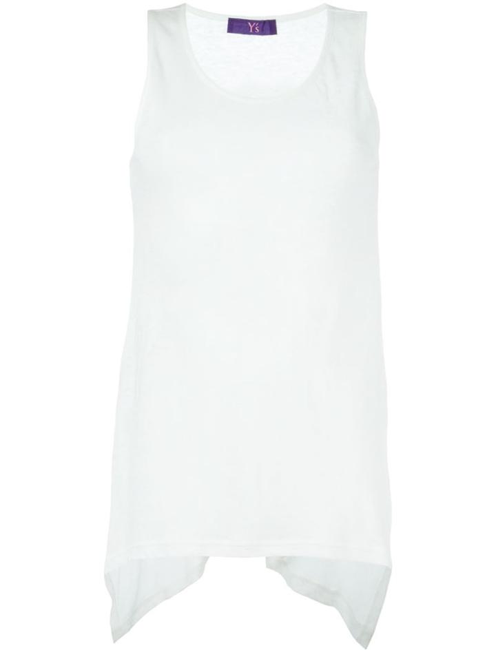 Y's High Low Hem Tank Top