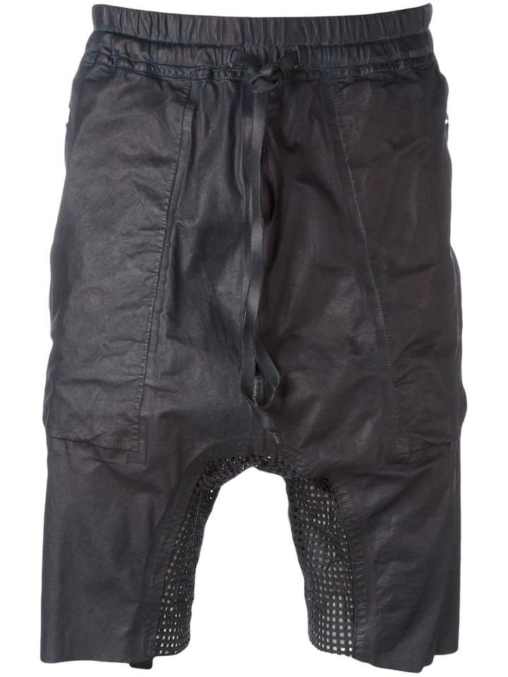 Isaac Sellam Experience - Track Shorts - Men - Calf Leather - S, Black, Calf Leather