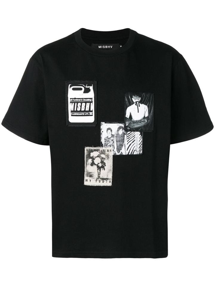 Misbhv Printed Patch T-shirt - Black