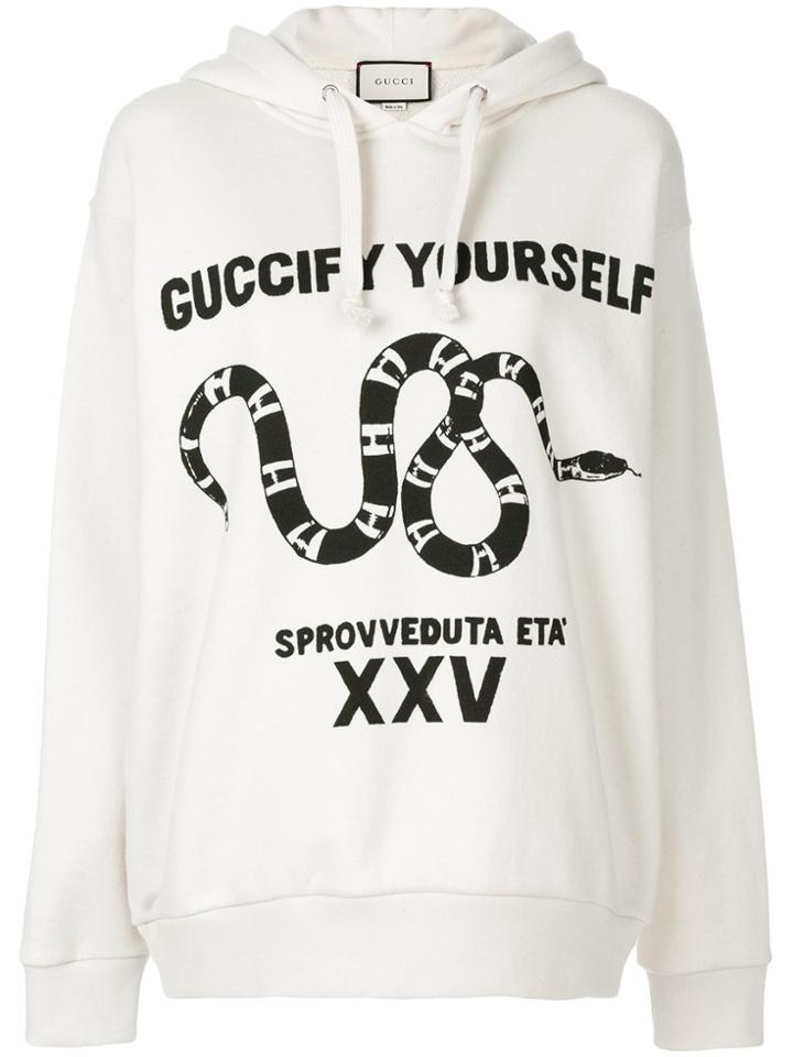 Gucci Guccify Yourself Print Sweatshirt - Nude & Neutrals