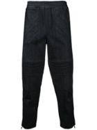 Neil Barrett Cropped Biker Trousers - Black