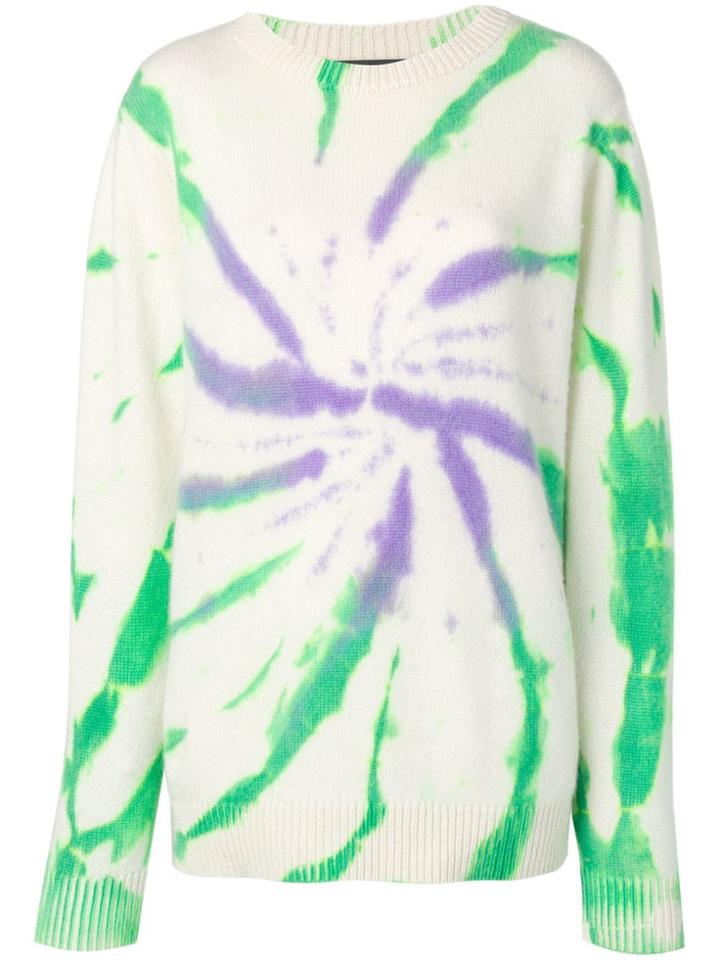 The Elder Statesman Tie-dye Jumper - White