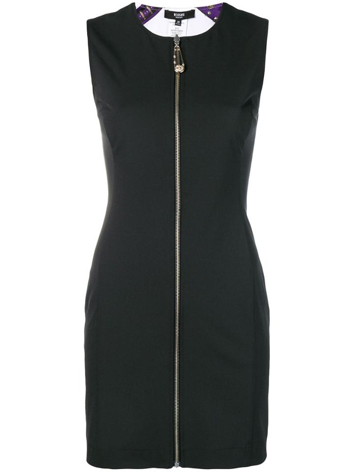 Versus Full-zipped Dress - Black