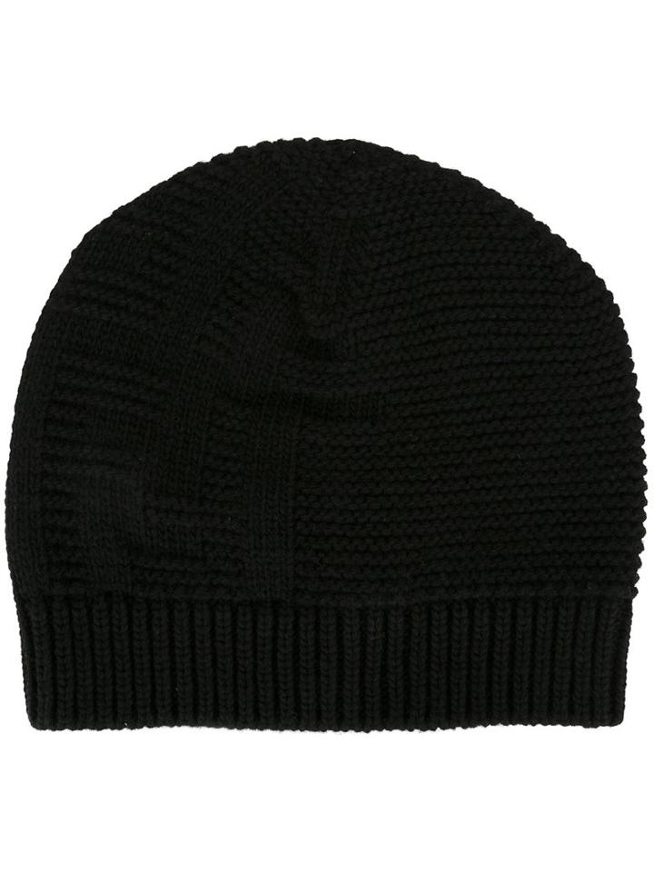 Fendi Knit Beanie, Women's, Black, Cashmere/wool