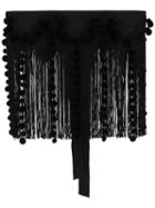 No21 - Embroidered Belt - Women - Cotton/viscose/polyester - One Size, Black, Cotton/viscose/polyester