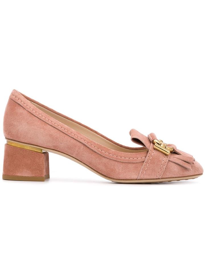 Tod's Logo Fringed Pumps - Pink