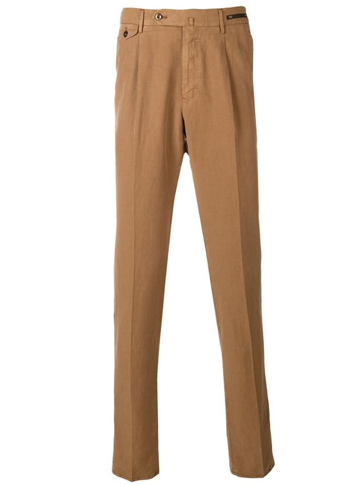 Pt01 Tailored Style Chinos - Brown