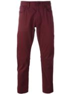 Armani Jeans Classic Chinos, Men's, Size: 30, Red, Cotton/spandex/elastane