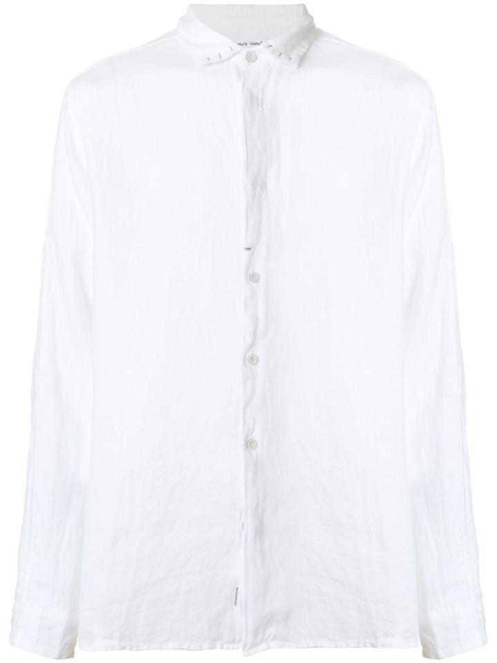 Transit Stitch Collar Detail Shirt - White