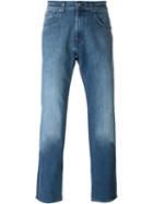 7 For All Mankind Straight Leg Jeans, Men's, Size: 33, Blue, Cotton/polyester/spandex/elastane