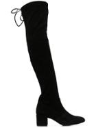 Hogl Lace-up Over The Knee Boots - Black