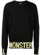 Just Cavalli Slogan Print Sweatshirt - Black