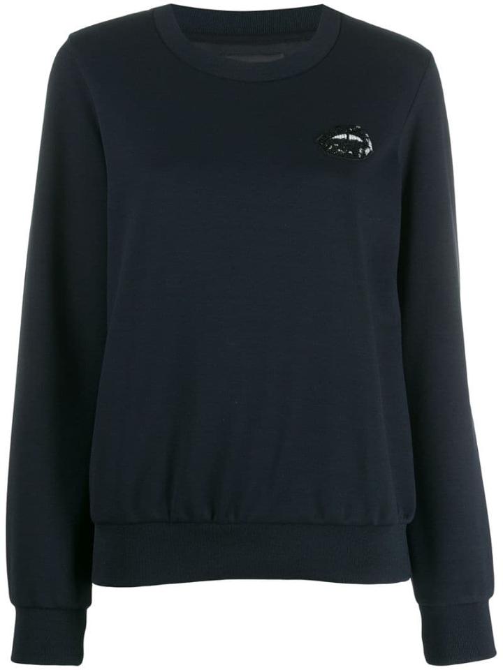 Markus Lupfer Logo Embroidered Sweatshirt - Blue