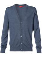 Isaia V-neck Cardigan - Blue