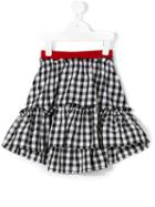 Mi Mi Sol Checked Skirt, Girl's, Size: 10 Yrs, Black