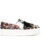No21 Embellished Slip-on Sneakers - White