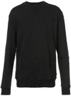 Amiri Contrast Knit Sweater - Black