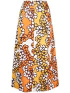 3.1 Phillip Lim Printed Multi Slit Skirt - Orange