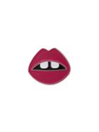 Gelareh Mizrahi Lara Stoned Lip Pin - Red