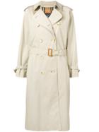 Burberry Vintage 1980's Long Trench Coat - Neutrals