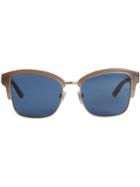 Burberry Doodle Square Frame Sunglasses - Neutrals