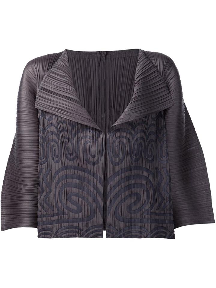Pleats Please By Issey Miyake Tribal Print Jacket