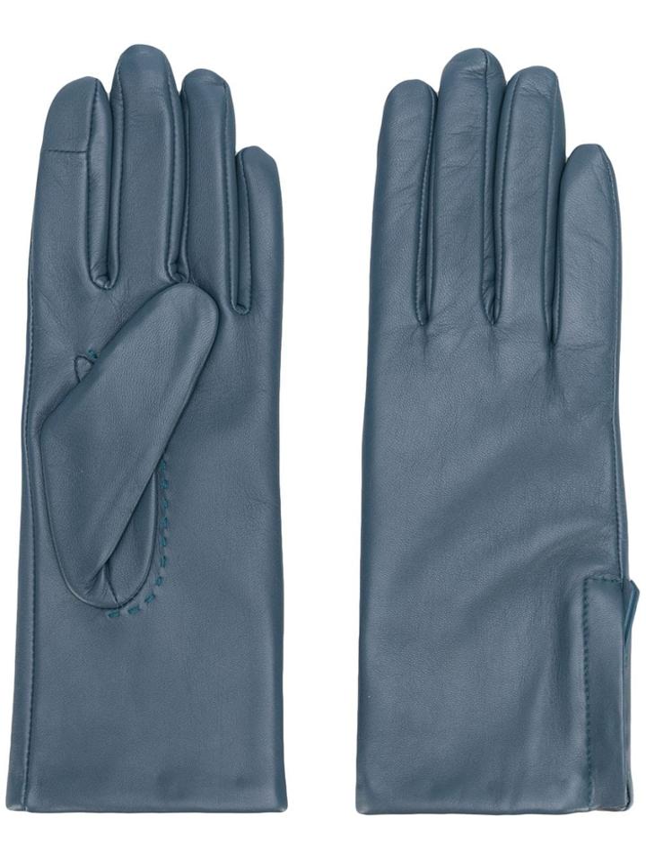 Filippa-k Side Zipped Gloves - Blue