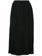 Le Ciel Bleu Pleated Knit Skirt - Black