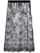 Sheer Plasticised Lace Skirt - Women - Viscose/polyamide/polyurethane - 42, Black, Viscose/polyamide/polyurethane, Maison Margiela