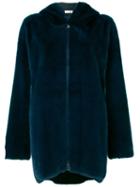 Manzoni 24 - Zipped Hooded Jacket - Women - Mink Fur - 42, Green, Mink Fur